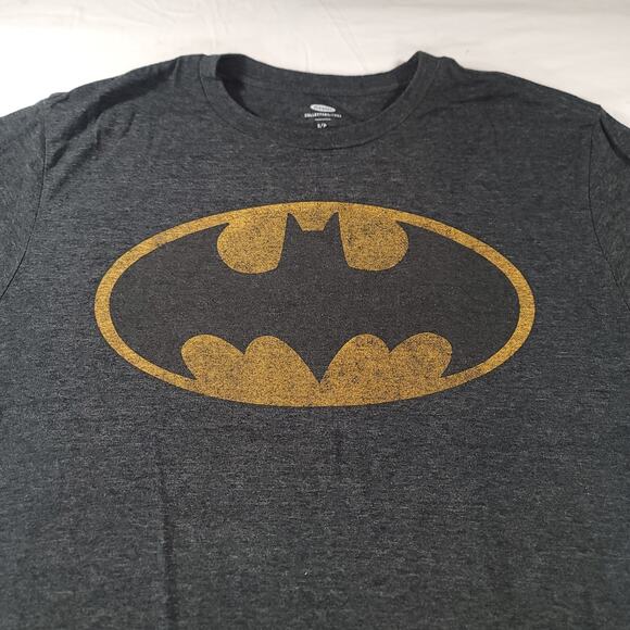 DC Batman Short Sleeve Graphic Crew Neck T Shirt Mens Size Small S Gray - Picture 1 of 9
